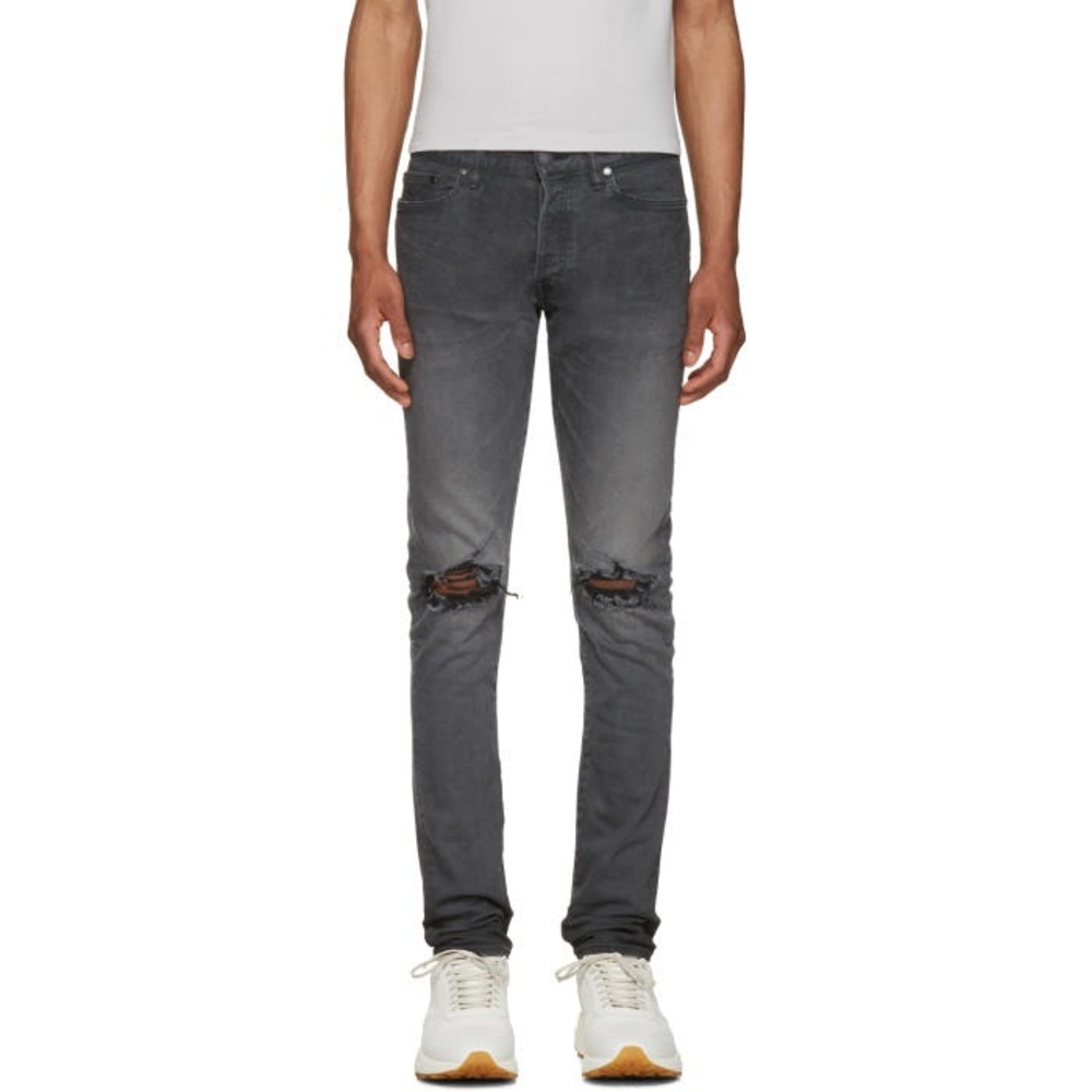 John Elliott Gray Skinny Jeans Sleek Tapered Fit